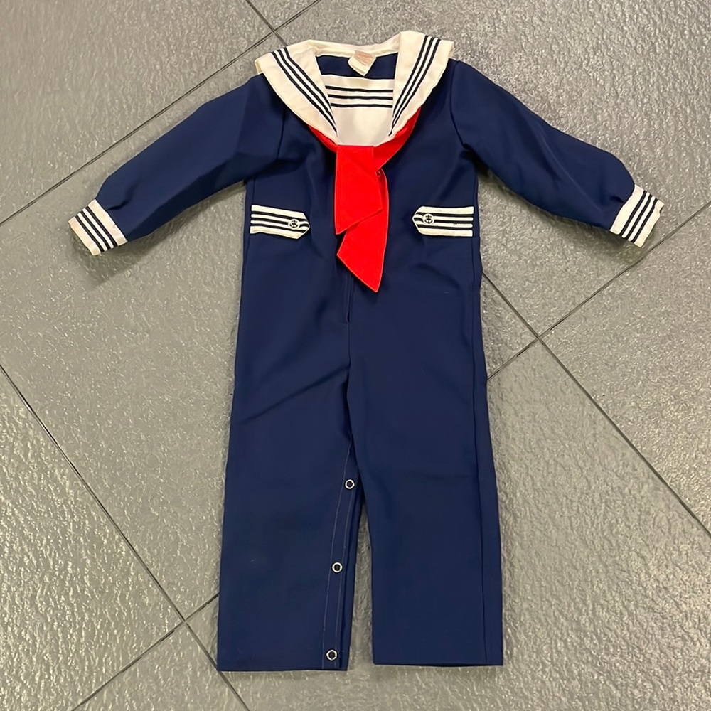 Vintage Sears Infant Sailer Suit New